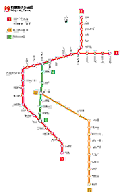 杭州地铁线路图(点击查看大图)